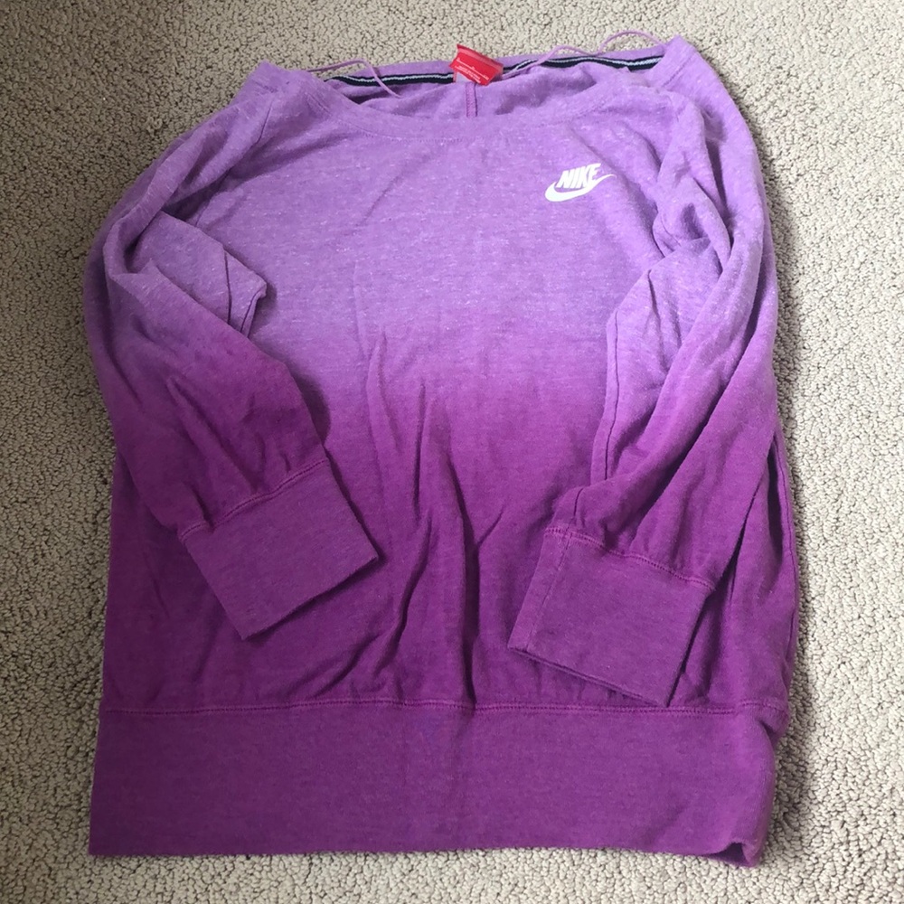 Nike Purple Ombré Long Sleeve